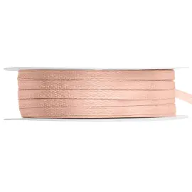 Satengb&aring;nd Lys Fersken 3 mm