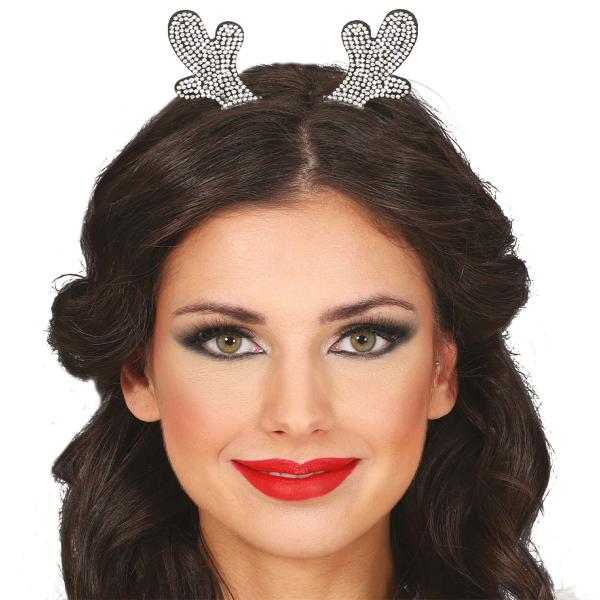 Hårbøyle Reinsdyrhorn med Strass