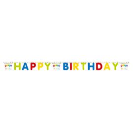 Happy Birthday Streamers Girlander