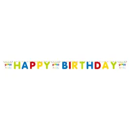Happy Birthday Streamers Girlander