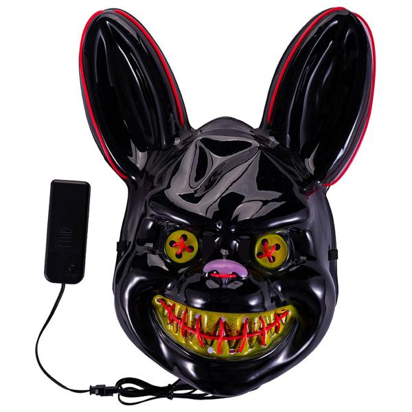 Maske Skummel Kanin med LED