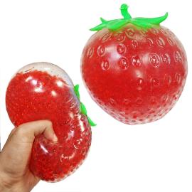 Squeeze Jordb&aelig;r Leke med Kuler 12 cm