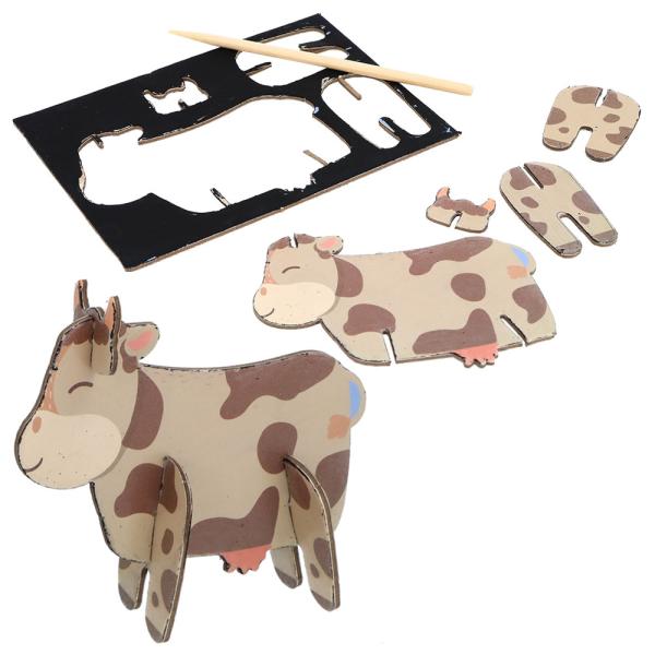 3D Skrapepuslespill Gårdsdyr