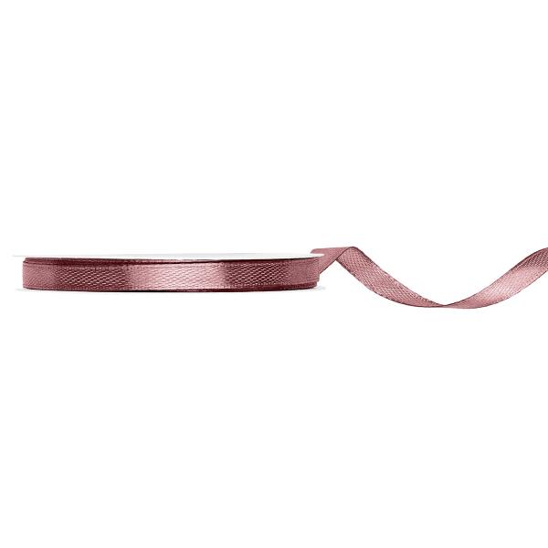 Satengbånd Mørk Gammelrosa 6 mm