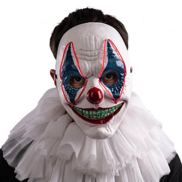 Klovn Maske med Lysstreng