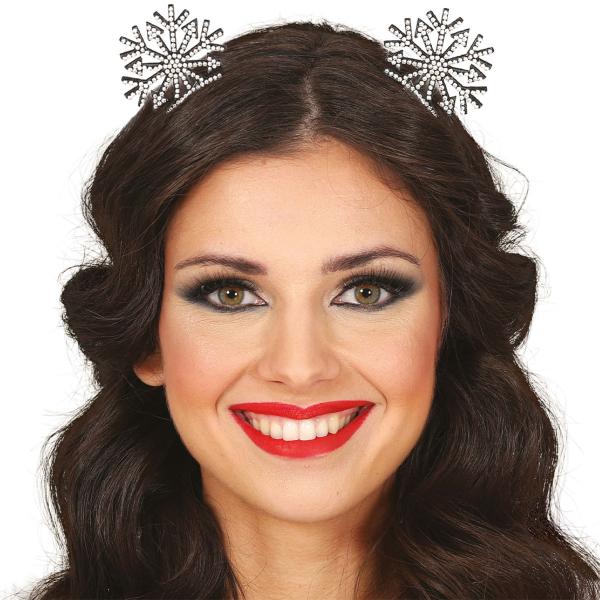 Hårbøyle Snøfnugg med Strass