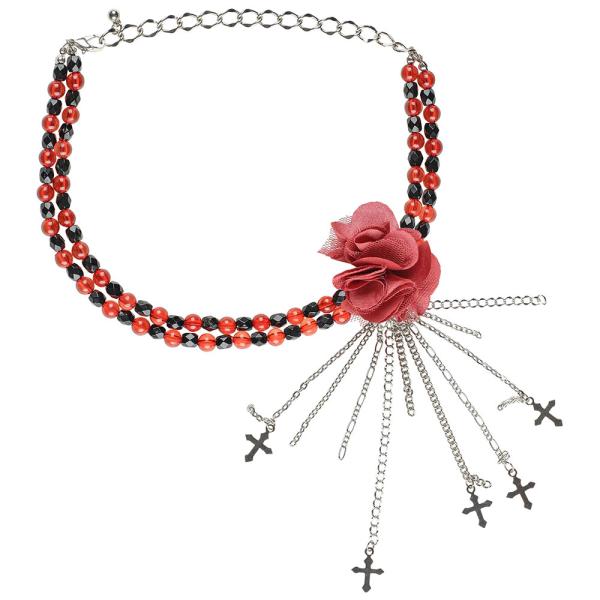 Gothic Choker Rød