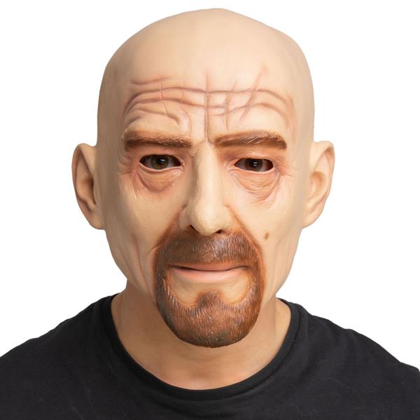 Latexmaske Skallet Mann med Skjegg