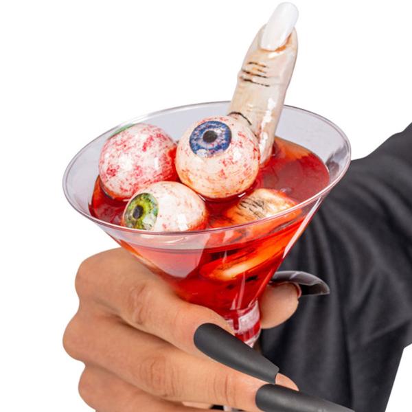 Halloweendekorasjon Glass med Øyne og Fingre