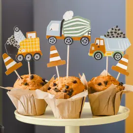 Cupcake Toppers Anleggsbiler
