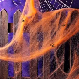 Oransje Spindelvev med Edderkopper 50g