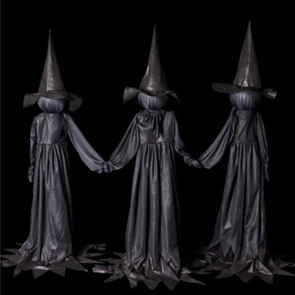 Halloweendekorasjon Hekser med Lys