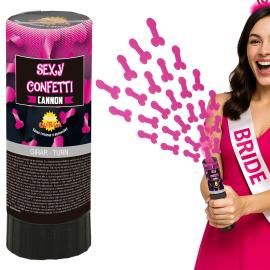 Konfettikanoner Penis Rosa