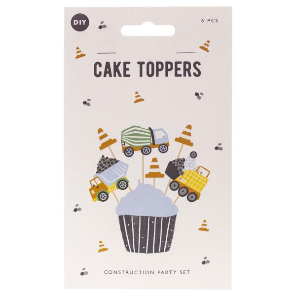 Cupcake Toppers Anleggsbiler