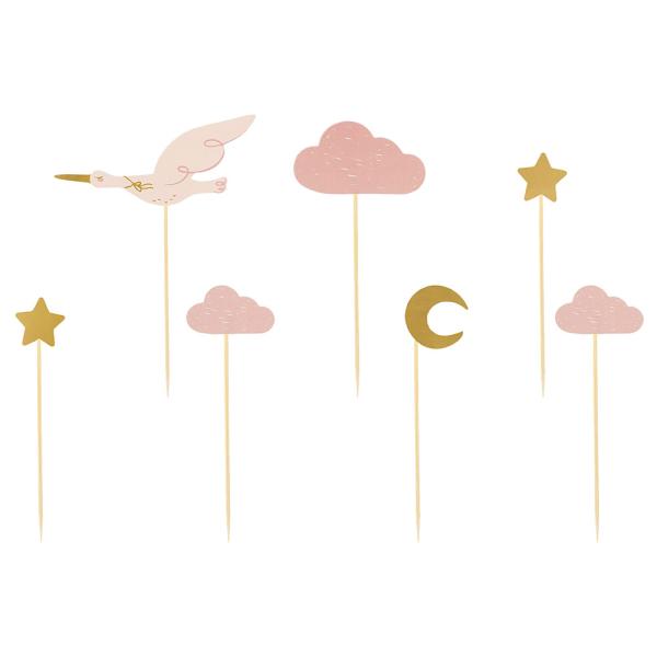 Cupcake Toppers Stork