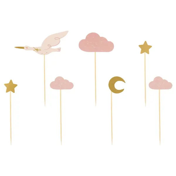 Cupcake Toppers Stork