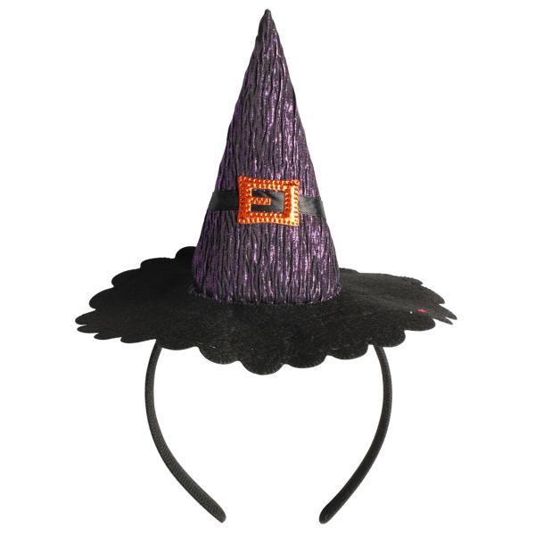 Hårbøyle med Heksehatt Lilla