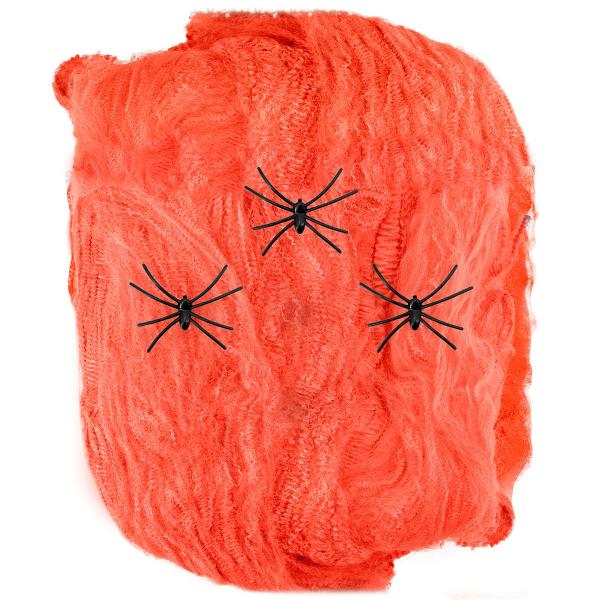 Oransje Spindelvev med Edderkopper 50g