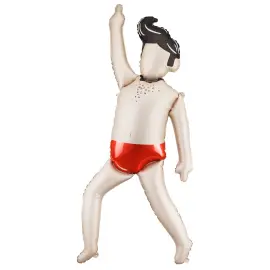 Folieballong Dansende Mann 64,5 x 159 cm