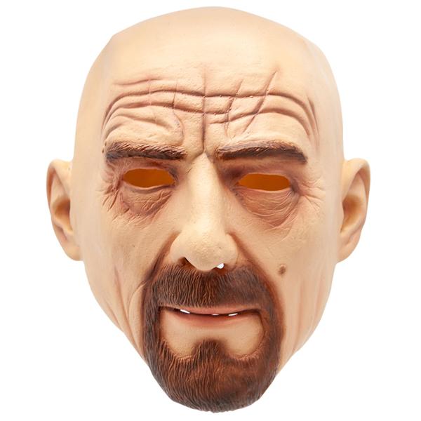 Latexmaske Skallet Mann med Skjegg