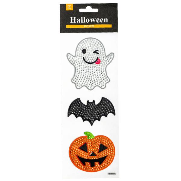 Halloween Klistremerker med Strass
