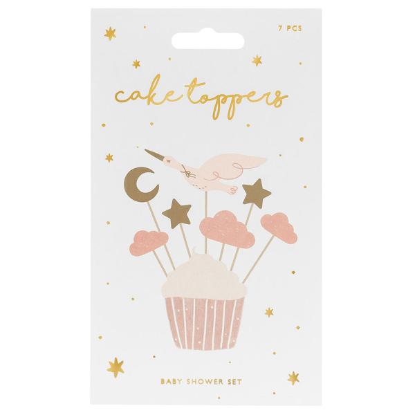 Cupcake Toppers Stork