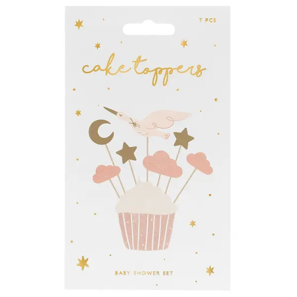 Cupcake Toppers Stork