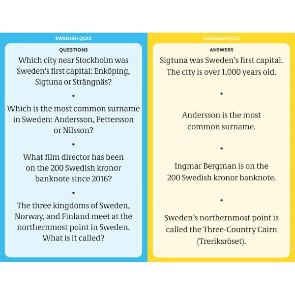 Swedish Quiz Kortspill 12+ år