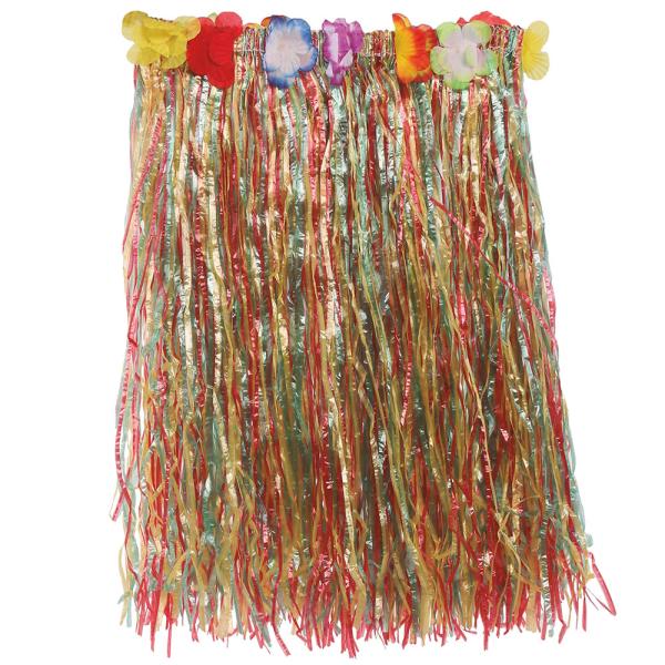 Flerfarget Hawaii Hula Skjørt