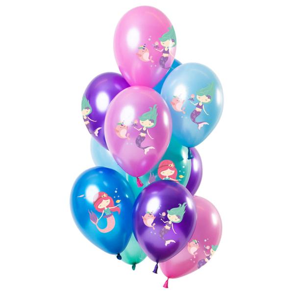 Havfrue Metallic Latexballonger