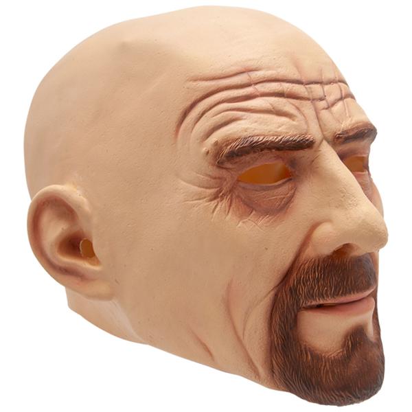 Latexmaske Skallet Mann med Skjegg