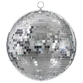 Hengende Discoball S&oslash;lv 30 cm