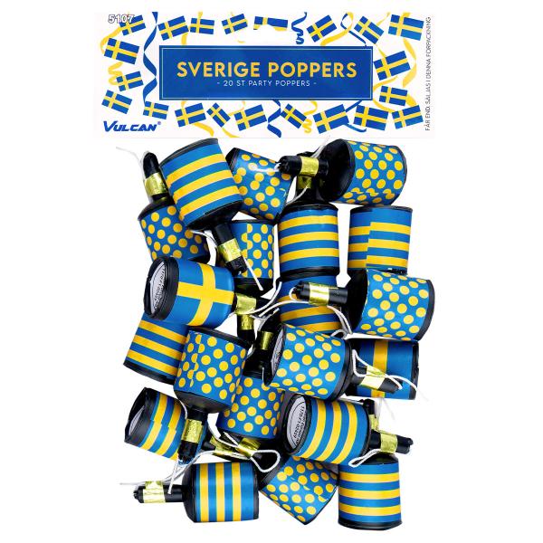 Party Poppers Sverige 20-pakning