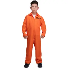 Fangedrakt Oransje Barn