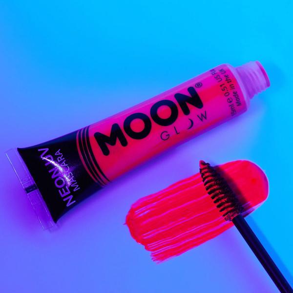 Moon Glow Neon UV Mascara Intensiv Rød
