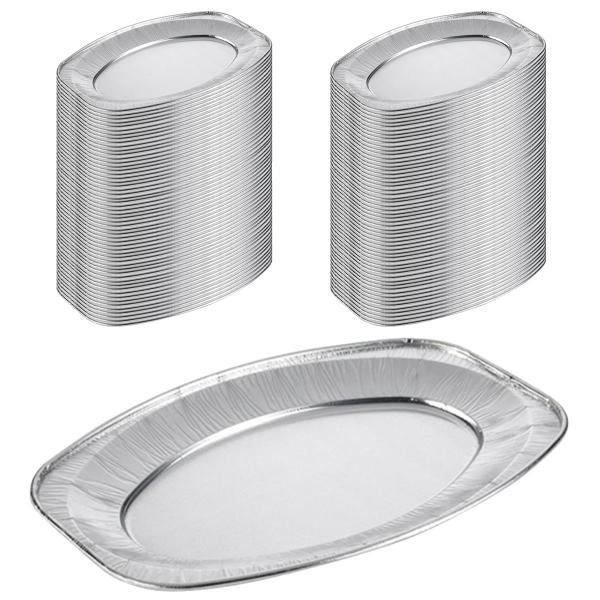 Ovale Serveringsfat Aluminium 100-pakning