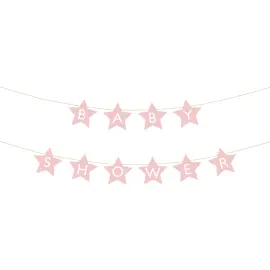 DIY Girlander Babyshower Lysrosa