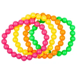 Perlearmb&aring;nd Neon 4-pakning