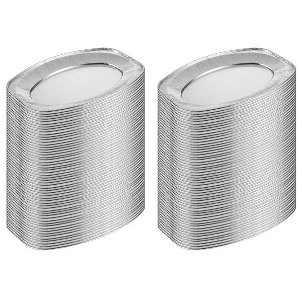 Ovale Serveringsfat Aluminium 100-pakning