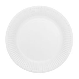 Papptallerkener Hvit 18 cm 20-pakning