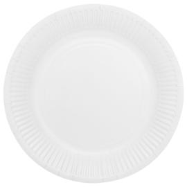 Papptallerkener Hvit 23 cm 8-pakning