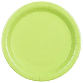 Papptallerkener Limegr&oslash;nn 23 cm 6-pakning