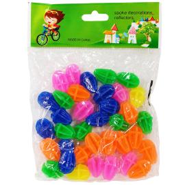 Sykkelperler Eikedekor 2 cm 36-pakning