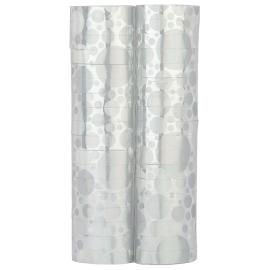 Serpentiner med Prikker S&oslash;lv 2-pakning