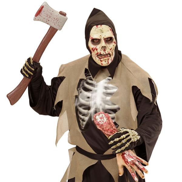 Mørk Zombiemaske med Hette