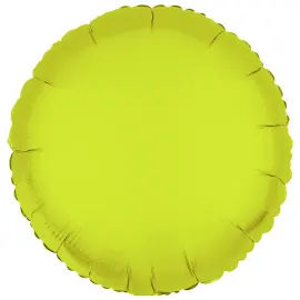 Rund Folieballong Neongul