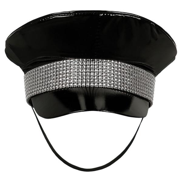 Caps Svart med Rhinestone