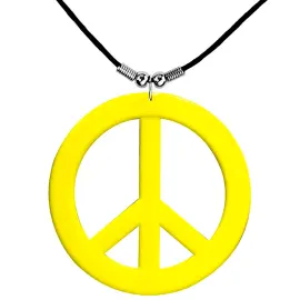 Neon Gul Hippie Halskjede