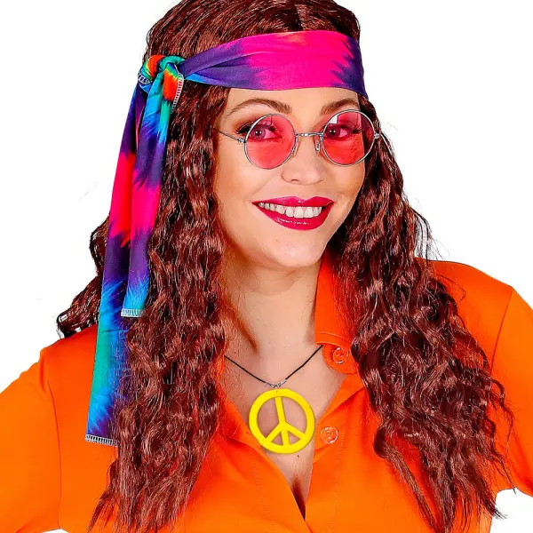 Neon Gul Hippie Halskjede