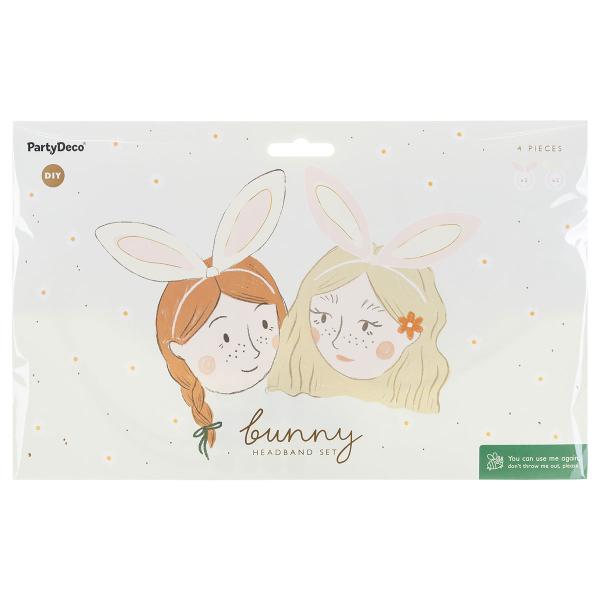 Hårbøyle med Kaninører 4-pakning